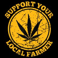 Retro Marijuana Support Your Local Farmer Cannabis Weed Impact Tech Backpack