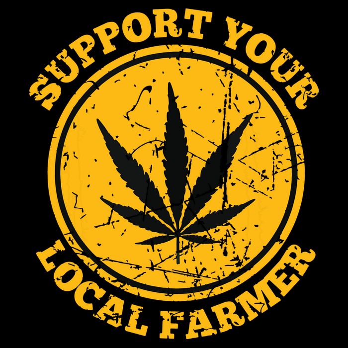 Retro Marijuana Support Your Local Farmer Cannabis Weed Impact Tech Backpack