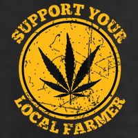 Retro Marijuana Support Your Local Farmer Cannabis Weed Tumbler