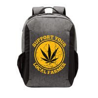 Retro Marijuana Support Your Local Farmer Cannabis Weed Vector Backpack