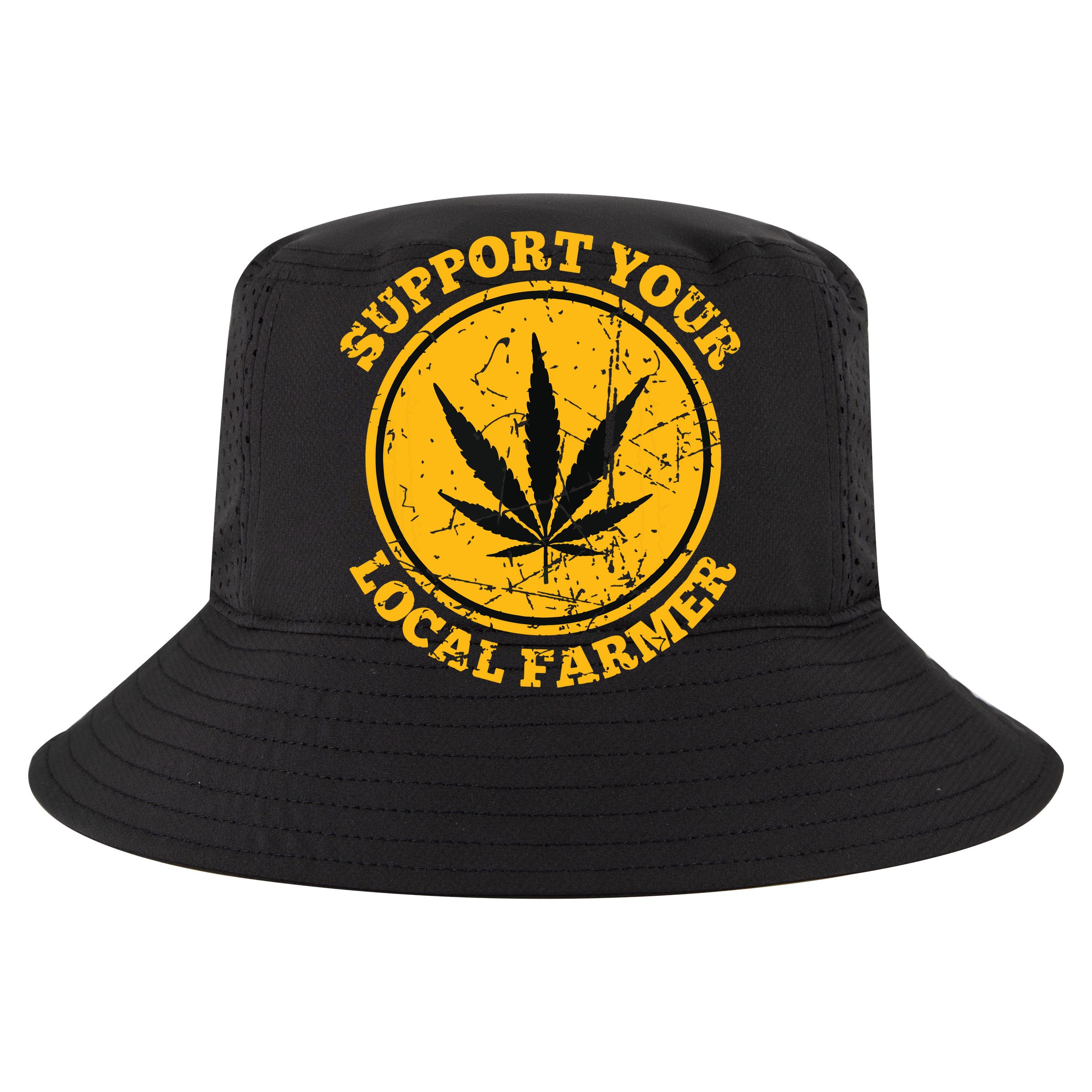 Retro Marijuana Support Your Local Farmer Cannabis Weed V-Neck T-Shirt