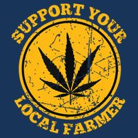 Retro Marijuana Support Your Local Farmer Cannabis Weed Sustainable Bucket Hat