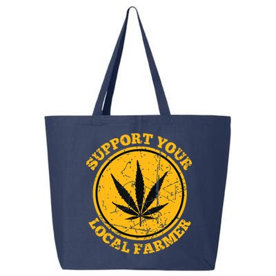 Retro Marijuana Support Your Local Farmer Cannabis Weed 25L Jumbo Tote