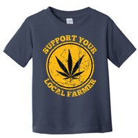 Retro Marijuana Support Your Local Farmer Cannabis Weed Toddler T-Shirt