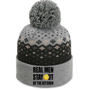 Real Men Say Out Of The Kitchen Pickleball Funny The Baniff Cuffed Pom Beanie