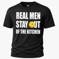 Real Men Say Out Of The Kitchen Pickleball Funny Cooling Performance Crew T-Shirt