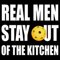 Real Men Say Out Of The Kitchen Pickleball Funny Flatbill Hat