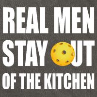 Real Men Say Out Of The Kitchen Pickleball Funny Cotton Canvas Backpack