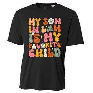 Retro My Son In Law Is My Favorite Child Funny Mother In Law Retro Cooling Performance Crew T-Shirt