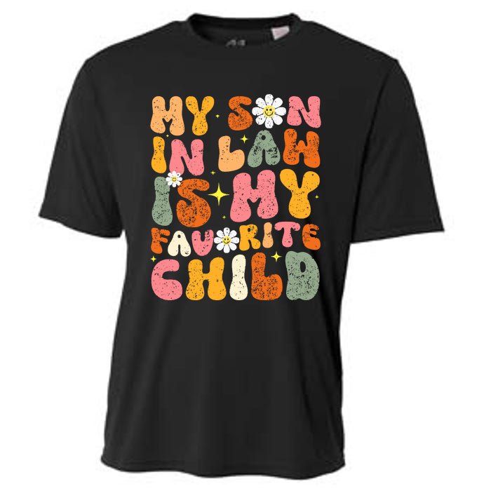 Retro My Son In Law Is My Favorite Child Funny Mother In Law Retro Cooling Performance Crew T-Shirt