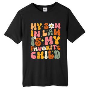 Retro My Son In Law Is My Favorite Child Funny Mother In Law Retro Tall Fusion ChromaSoft Performance T-Shirt