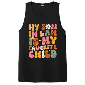 Retro My Son In Law Is My Favorite Child Funny Mother In Law Retro PosiCharge Competitor Tank