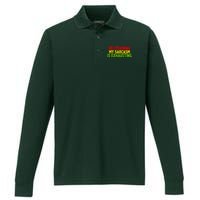 Restraining My Sarcasm Is Exhausting Performance Long Sleeve Polo