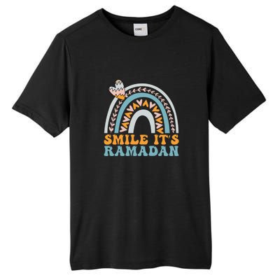 Ramadan Mubarak Smile Its Ramadan Muslim Islamic Fasting Gift Tall Fusion ChromaSoft Performance T-Shirt