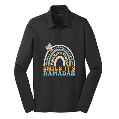 Ramadan Mubarak Smile Its Ramadan Muslim Islamic Fasting Gift Silk Touch Performance Long Sleeve Polo