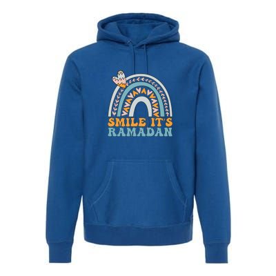 Ramadan Mubarak Smile Its Ramadan Muslim Islamic Fasting Gift Premium Hoodie