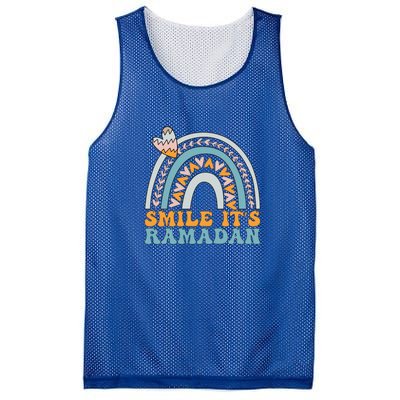 Ramadan Mubarak Smile Its Ramadan Muslim Islamic Fasting Gift Mesh Reversible Basketball Jersey Tank