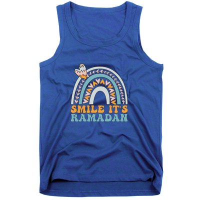 Ramadan Mubarak Smile Its Ramadan Muslim Islamic Fasting Gift Tank Top