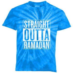 Ramadan Mubarak Straight Outta Ramadan Gift Kids Tie-Dye T-Shirt