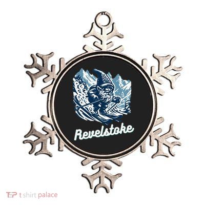 Revelstoke Mountain Ski Resort Gnome Adventure Hike Camp Metallic Star Ornament