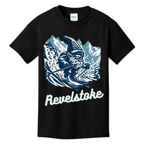 Revelstoke Mountain Ski Resort Gnome Adventure Hike Camp Kids T-Shirt