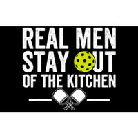 Real Man Stay Out Of The Kitchen Pickleball Retro Funny Quote Bumper Sticker