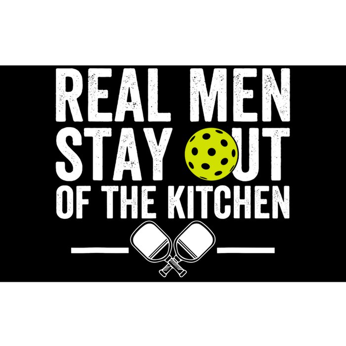 Real Man Stay Out Of The Kitchen Pickleball Retro Funny Quote Bumper Sticker