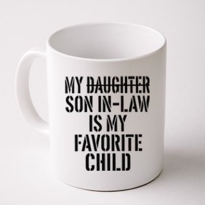 Retro My Son In Law Is My Favorite Child Funny Family Humor Coffee Mug