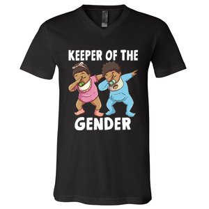  Keeper of the Gender Reveal V-Neck T-Shirt