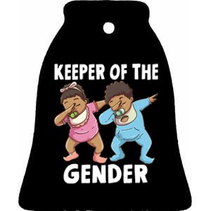  Keeper of the Gender Reveal Ceramic Bell Ornament