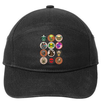 Rock music skulls make a style statement 7-Panel Snapback Hat