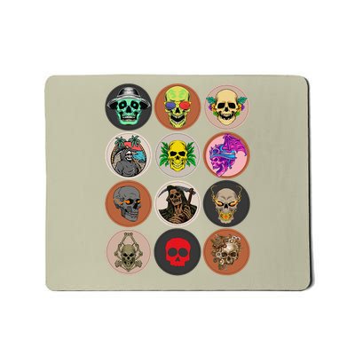 Rock music skulls make a style statement Mousepad