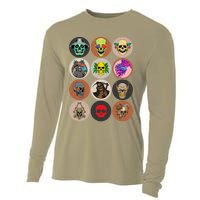 Rock music skulls make a style statement Cooling Performance Long Sleeve Crew