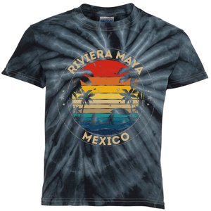 Riviera Maya Souvenir Mexico Reminder Kids Tie-Dye T-Shirt