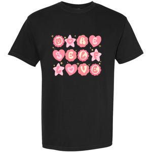 Retro More Self Love Groovy Valentine Heart Retro Garment-Dyed Heavyweight T-Shirt