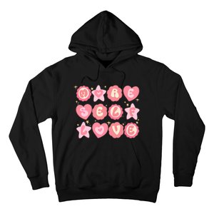 Retro More Self Love Groovy Valentine Heart Retro Hoodie