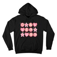 Retro More Self Love Groovy Valentine Heart Retro Hoodie