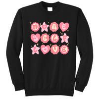 Retro More Self Love Groovy Valentine Heart Retro Sweatshirt