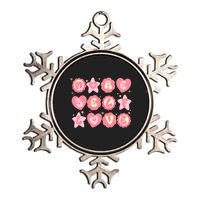 Retro More Self Love Groovy Valentine Heart Retro Metallic Star Ornament