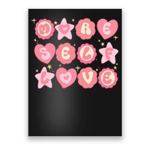 Retro More Self Love Groovy Valentine Heart Retro Poster