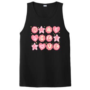 Retro More Self Love Groovy Valentine Heart Retro PosiCharge Competitor Tank