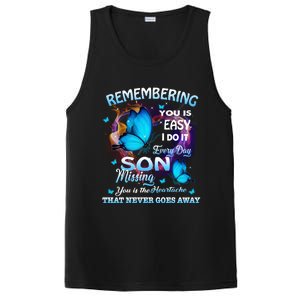 Remembering My Son Everyday Missing You Is The Heartache Gift PosiCharge Competitor Tank