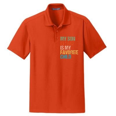 Retro My Son In Law Is My Favorite Child Funny Family Humor Dry Zone Grid Polo