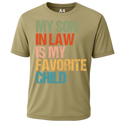 Retro My Son In Law Is My Favorite Child Funny Family Humor Cooling Performance Crew T-Shirt