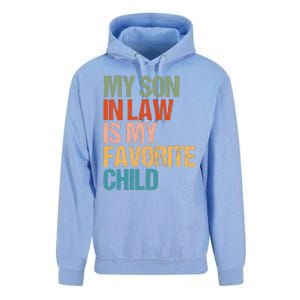 Retro My Son In Law Is My Favorite Child Funny Family Humor Unisex Surf Hoodie