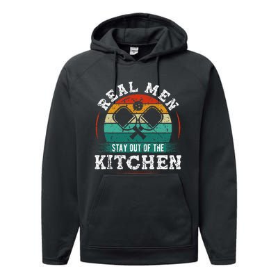 Real M.E.N Stay Out Of The Kitchen Pickleball Performance Fleece Hoodie