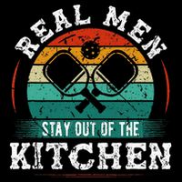 Real M.E.N Stay Out Of The Kitchen Pickleball Cooling Performance Crew T-Shirt