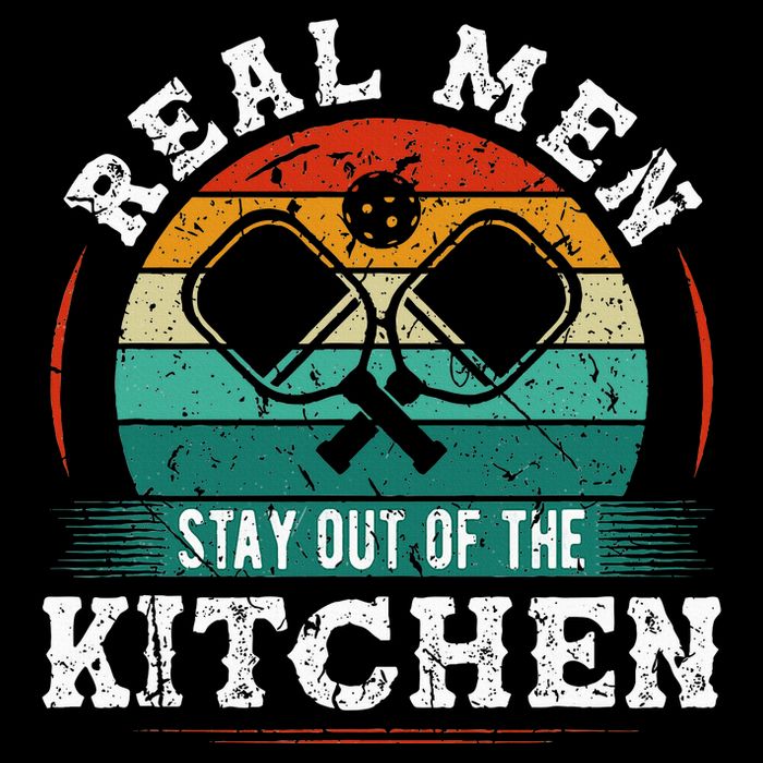 Real M.E.N Stay Out Of The Kitchen Pickleball Cooling Performance Crew T-Shirt