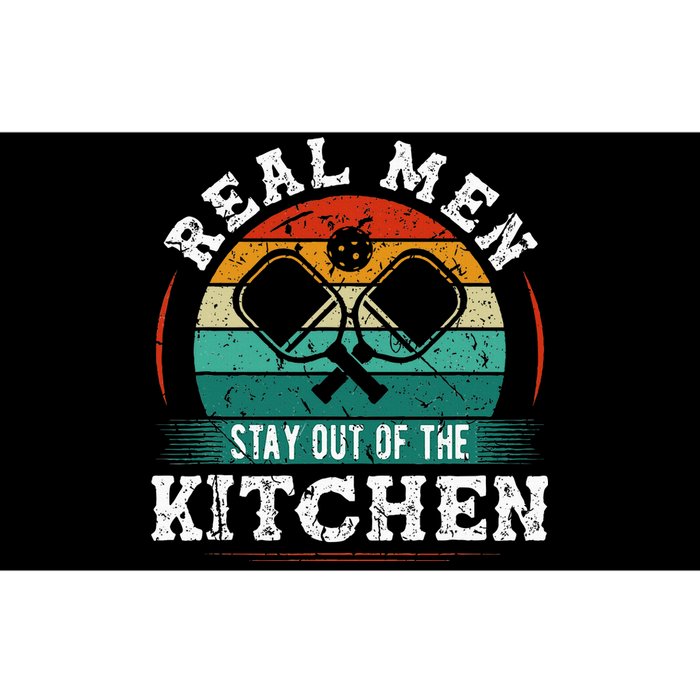 Real M.E.N Stay Out Of The Kitchen Pickleball Bumper Sticker