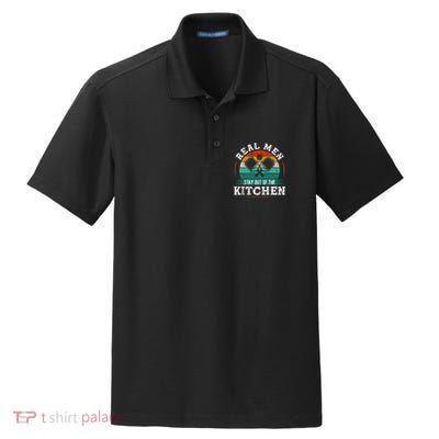 Real M.E.N Stay Out Of The Kitchen Pickleball Dry Zone Grid Polo